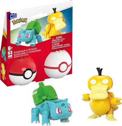 MEGA (Construx) Pokémon HXP14 Poké Ball Bulbizarre et Psykokwak