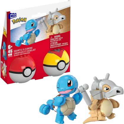 MEGA (Construx) Pokémon HXP15 Poké Ball Carapuce et Osselait