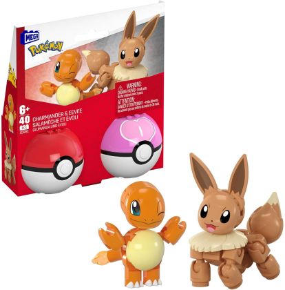 MEGA (Construx) Pokémon JCR81 Poké Ball Salamèche & Evoli