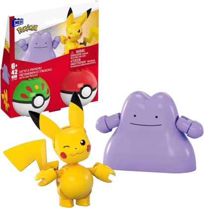 MEGA (Construx) Pokémon JCT43 Poké Ball Métamorph & Pikachu
