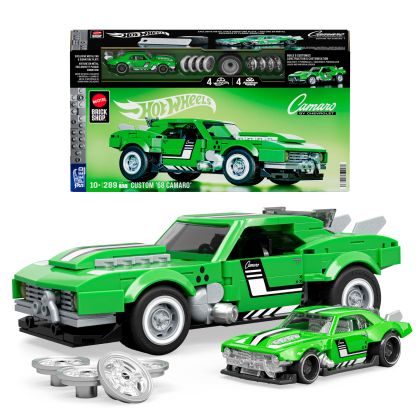 Mattel Brick Shop Hot Wheels JFT16 Custom Camaro de 1968 - Série Speed