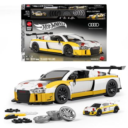 Mattel Brick Shop Hot Wheels JFT18 Audi R8 LMS de 2015 - Série Elite