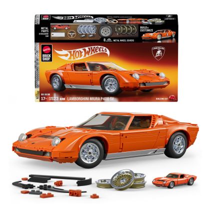 Mattel Brick Shop Hot Wheels JHF61 Lamborghini Miura P400 SV de 1971 - Série Premium