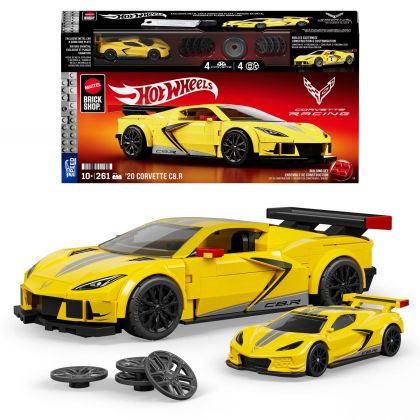 Mattel Brick Shop Hot Wheels JKR19 Corvette C8.R de 2020 - Série Speed