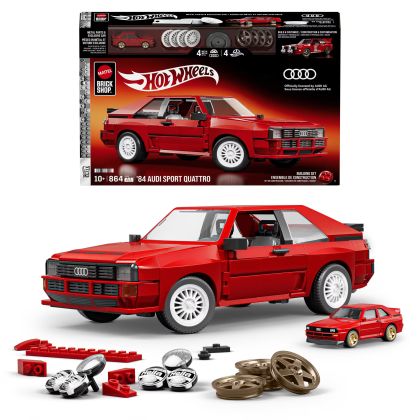 Mattel Brick Shop Hot Wheels JLK39 Audi Sport Quattro de 1984 - Série Elite