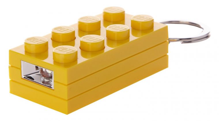 LEGO Porte-clés LG0KE5C Brique porte-clés lumineuse 2x4 - jaune