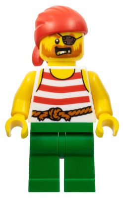 LEGO Minifigurines PI190 Pirate avec Bandana