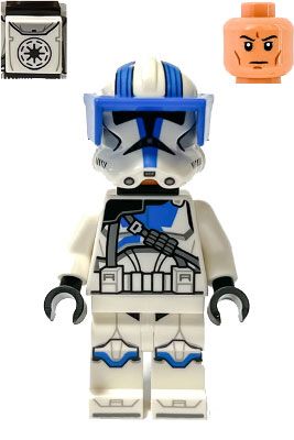 LEGO Minifigurines SW1247 Clone Trooper 501st Legion