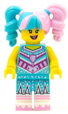 LEGO Minifigurines VID011 Pom Pom Girl barbe à papa