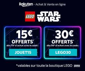 30€ offerts dès 99€ d'achat LEGO
