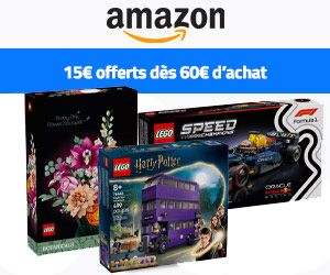 15€ offerts dès 60€ d’achat sur une sélection de LEGO