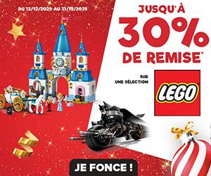 Jusqu'à -30% sur une sélection de LEGO