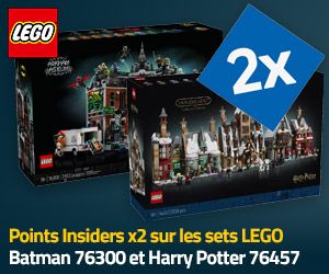 Points Insiders x2 sur les sets LEGO 76300 et 76457