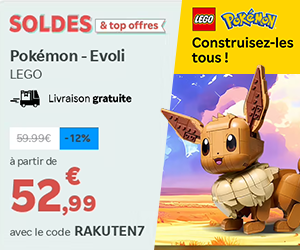 Nouveau LEGO Pokémon Evoli à 52,99€ seulement