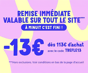 -13€ dès 113€ d'achat