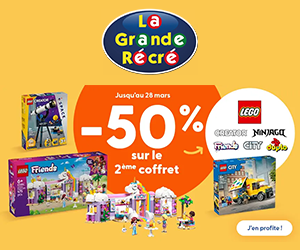 -50% sur le 2ème LEGO acheté