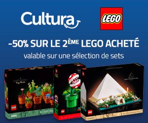 -50% sur le 2ème LEGO acheté