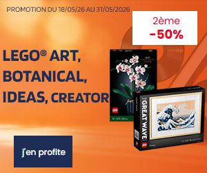 -50% sur le 2ème LEGO acheté