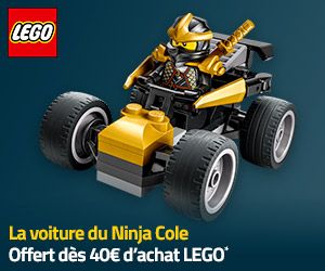 La voiture du Ninja Cole offert dès 40€ d'achat LEGO