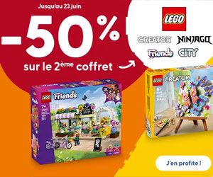 -50% sur le 2ème LEGO acheté