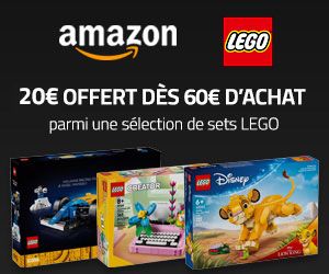 20€ offert dès 60€ d'achat LEGO