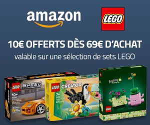 10€ offert dès 69€ d'achat LEGO