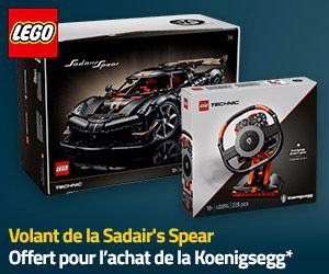 Volant de la Sadair's Spear de Koenigsegg offert pour l'achat du LEGO 42232
