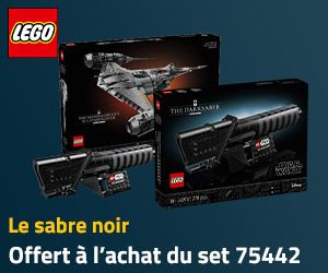 Le sabre noir offert pour l'achat du LEGO 75442