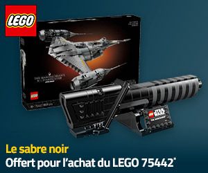 Le sabre noir offert pour l'achat du LEGO 75442