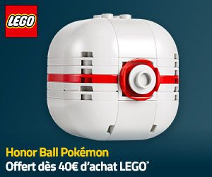 Honor Ball Pokémon offert dès 40€ d'achat LEGO