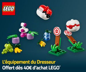 L'équipement du Dresseur Pokémon offert dès 40€ d'achat LEGO