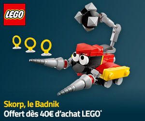 Skorp, le Badnik offert dès 40€ d'achat LEGO