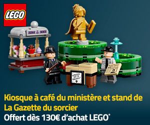 Kiosque à café du ministère et stand de La Gazette du sorcier offert dès 130€ d'achat LEGO