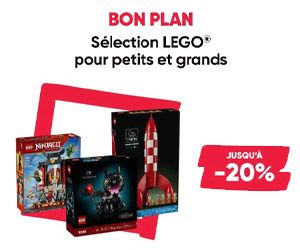 Jusqu'à -20% sur une sélection de LEGO