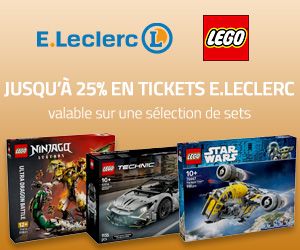 Jusqu'à 25% en tickets E.Leclerc sur une sélection de LEGO