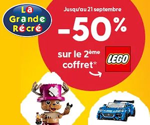 -50% sur le 2ème LEGO acheté