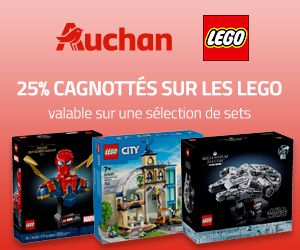 25% cagnottés sur une sélection de LEGO