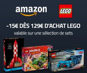 15€ offerts dès 129€ d’achat LEGO