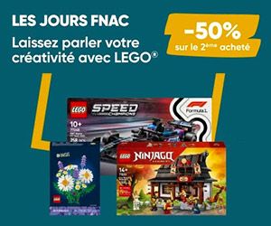 -50% sur le 2ème LEGO acheté