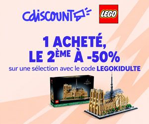 -50% sur le 2ème LEGO acheté