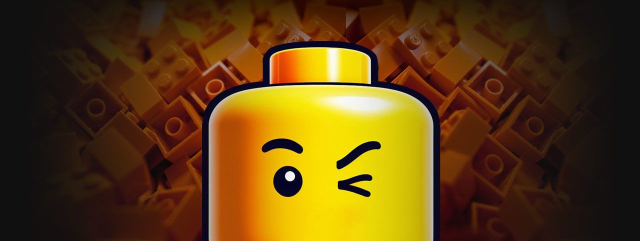LEGO personnage accessoires Coiffe rouge avec décor 2255 EF