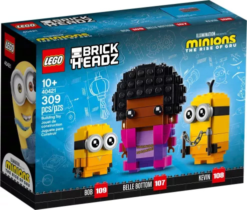 Nouveau LEGO BrickHeadz 40421 Belle Bottom, Kevin et Bob (Minions) // Mai 2021