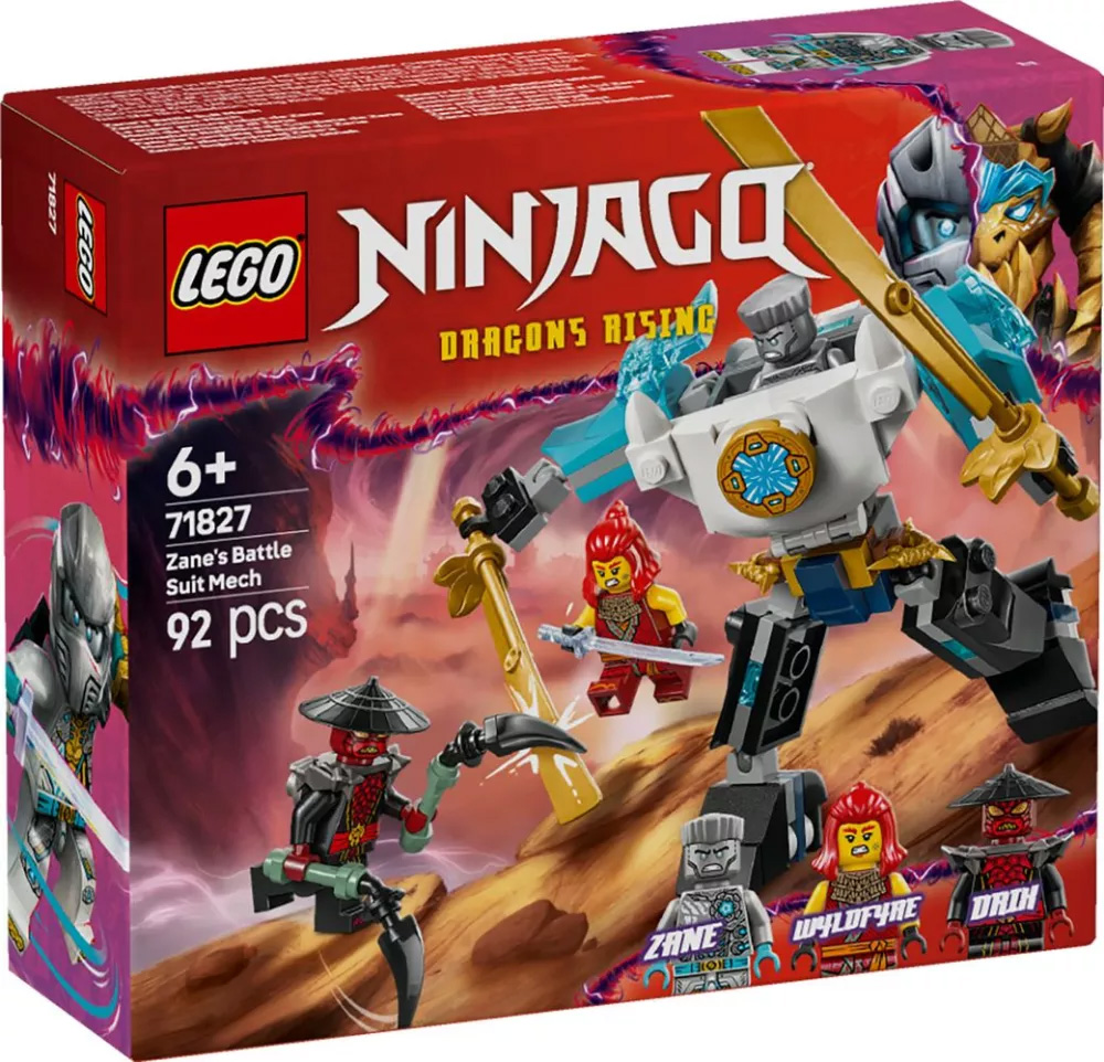 Nouveau LEGO Ninjago 71827 La super armure robot de Zane // Janvier 2025
