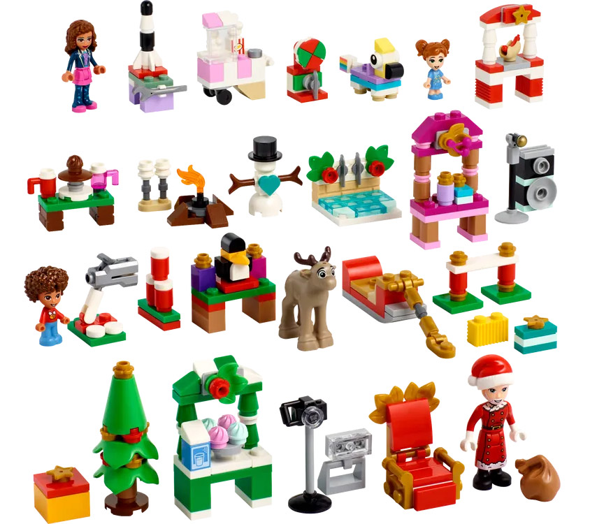 Calendrier de l'Avent LEGO City 60352 - Figurine Père Noël - Cadeau pour  Enfants
