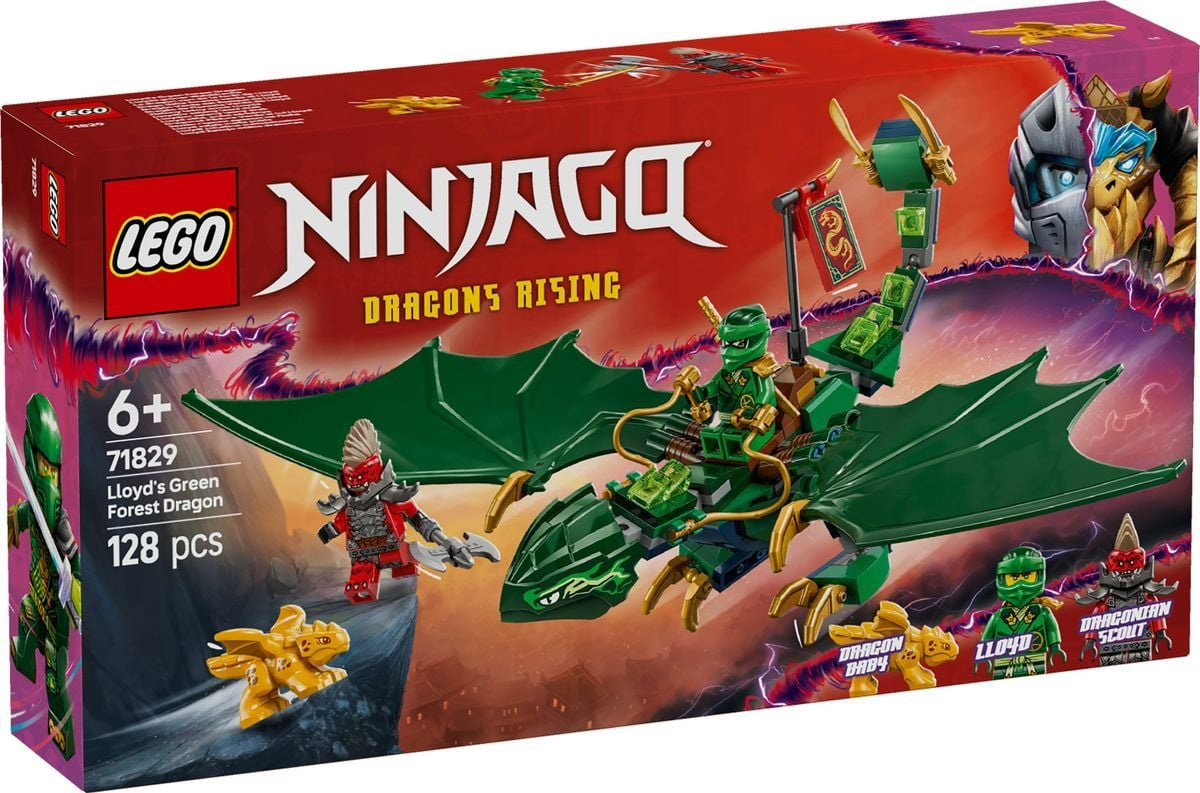 Nouveau LEGO Ninjago 71829 Le dragon vert de la forêt de Lloyd // Janvier 2025