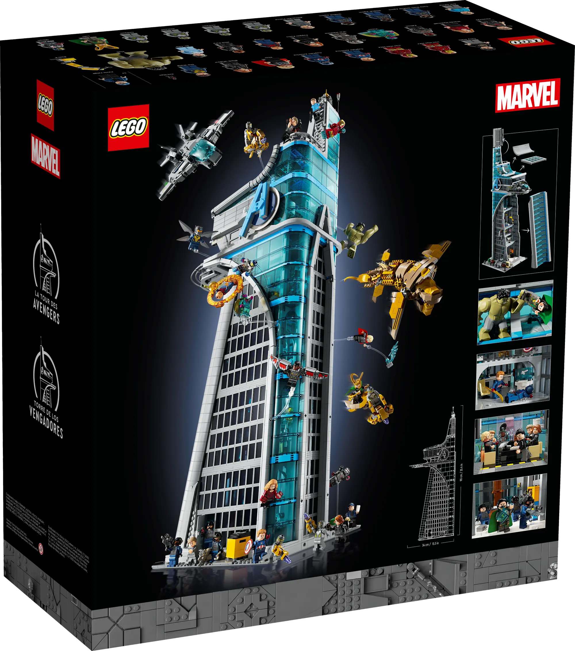 LEGO Marvel 76038 pas cher, L'attaque de la tour des Avengers