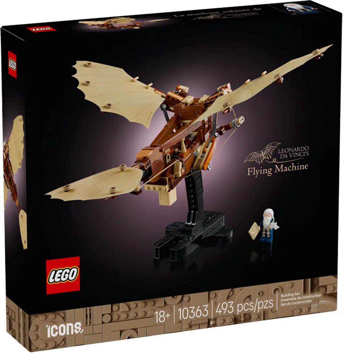Nouveau LEGO Icons 0363 Leonardo da Vinci's Flying Machine  // Janvier 2025