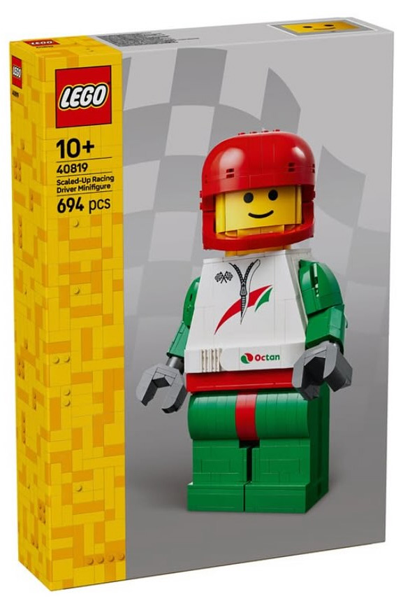 LEGO 40819 Grande minifigurine de pilote de course - Prix LEGO : 54,99€ > 43,99€