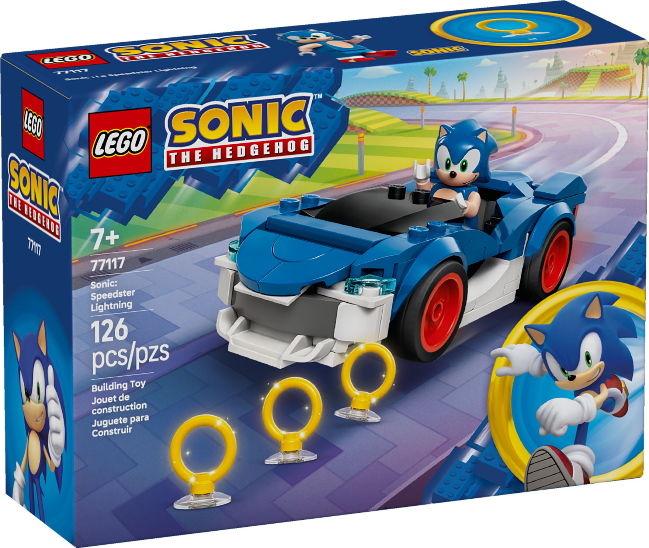 Nouveau LEGO Sonic 77117 Sonic : le bolide ultra-rapide // Janvier 2026