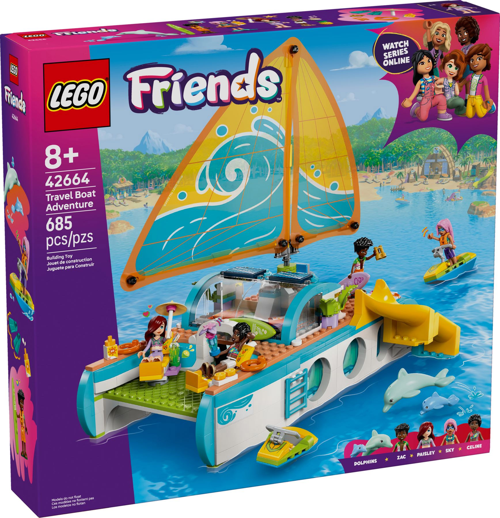 Nouveau LEGO Friends 42664 Travel Boat Adventure - Prix LEGO : 9,99€ // Juin 2025